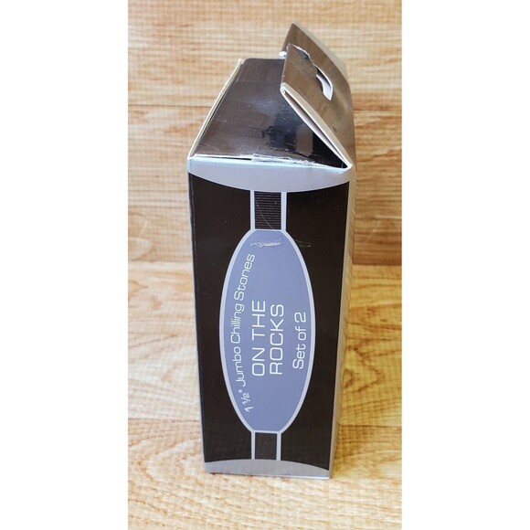 On The Rocks Chilling Stones Set of 2 Bed Bath Beyond NIB - Picture 2 of 5